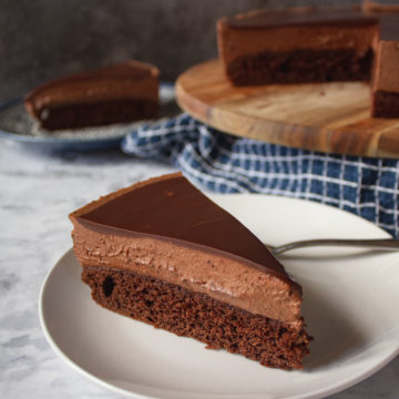 Slice of Chocolate Mousse Cake
