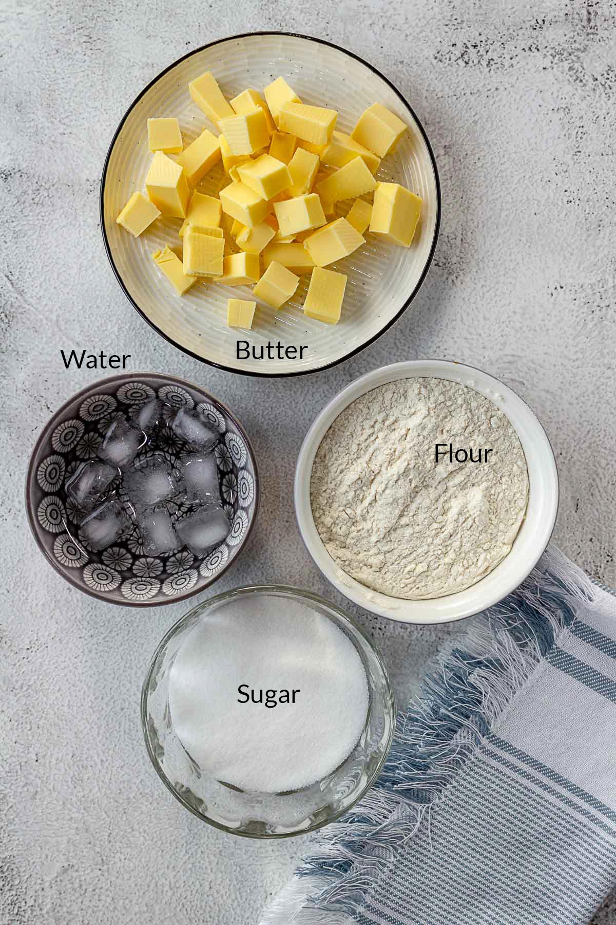 Bakewell Tart Pasty Ingredients