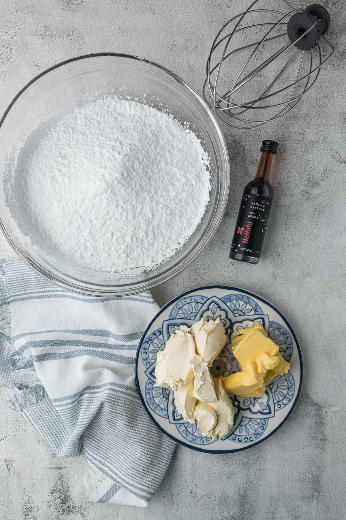 Cream cheese icing ingredients