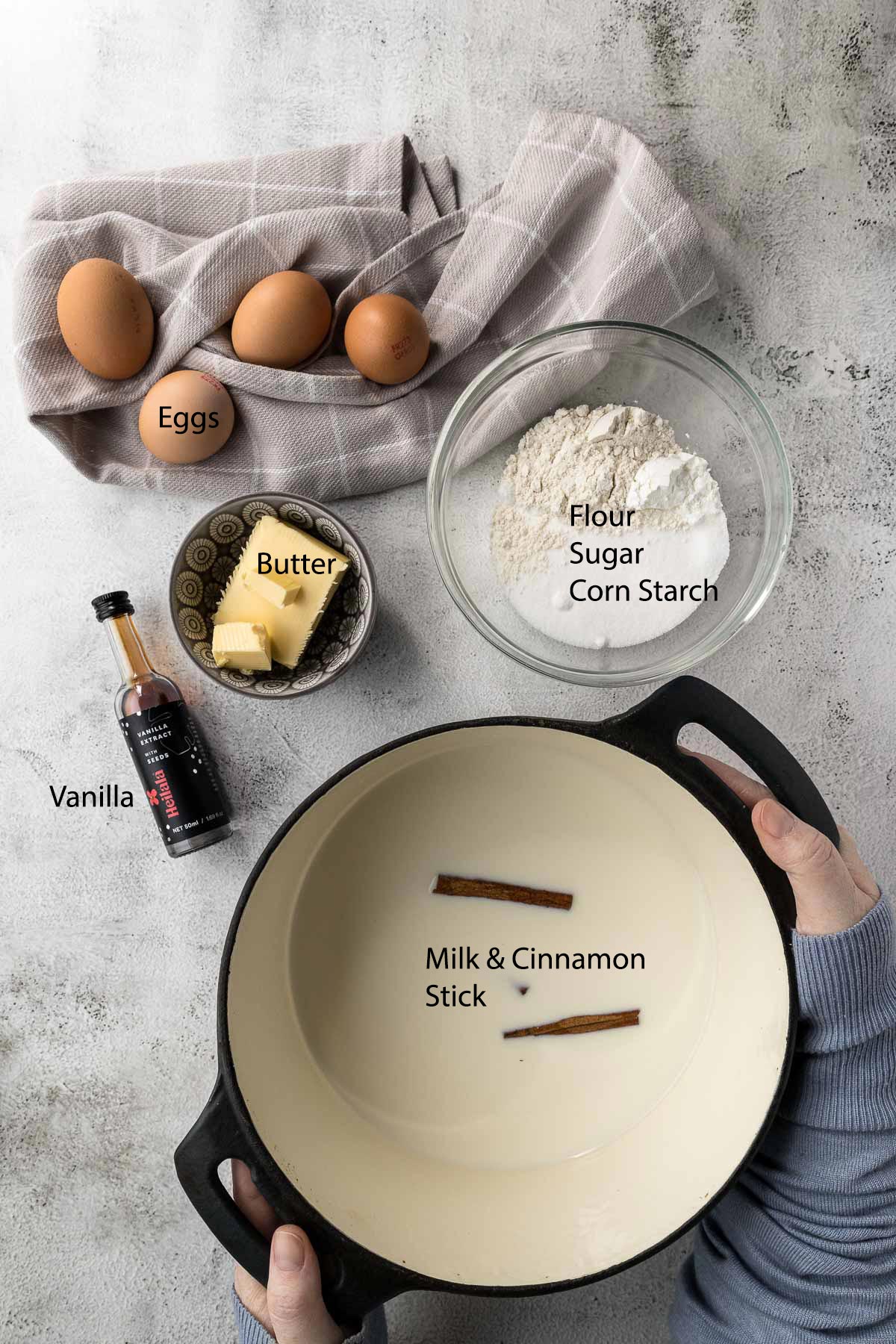 Milk Tart Filling Ingredients