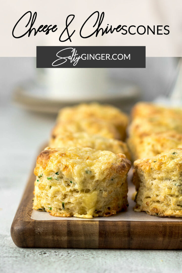 Pin - Cheese and chives scones.