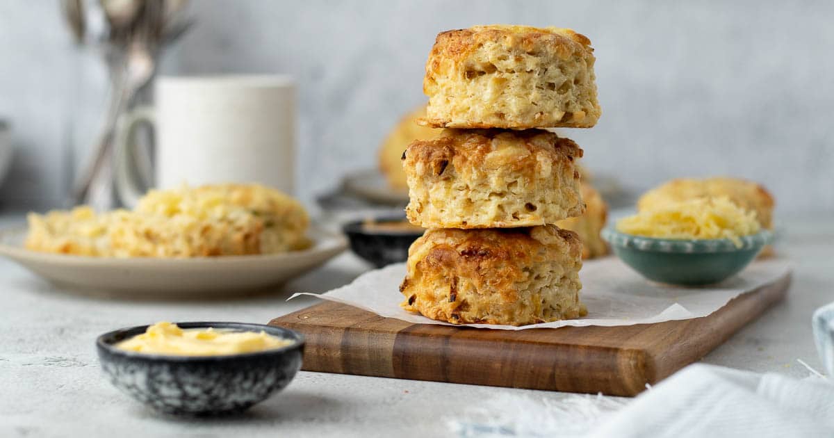 Cheese and Onion Scones - Salty Ginger