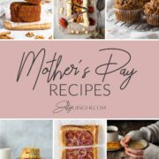 Collage of recipes for mother's day.