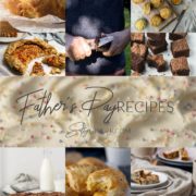 Collage of recipes for Father's Day.