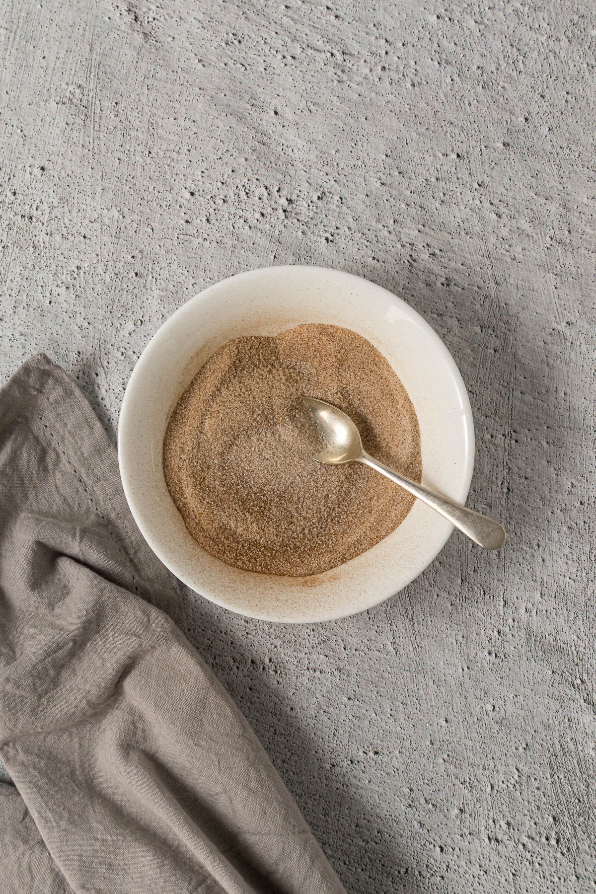 Cinnamon sugar in a bowl.