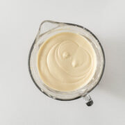 Step 9 - Smooth creamy cheesecake filling in a large mixing bowl.